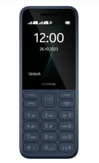 Nokia 130 Music Dual Sim, Music Player, Wireless FM Radio and Dedicated Music Buttons  (Dark Blue)