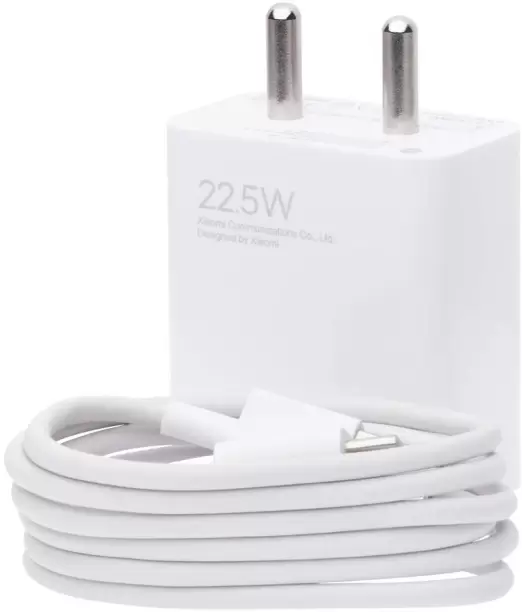 Mi 22.5 W Quick Charge 3 A Wall Charger for Mobile with Detachable Cable  (White, Cable Included)